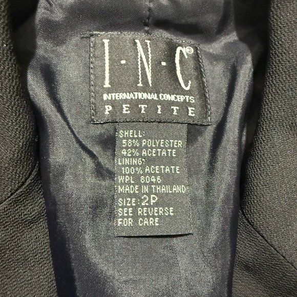 I.N.C. International Concepts Black Blazer  Women business casual office Siren - Picture 5 of 5